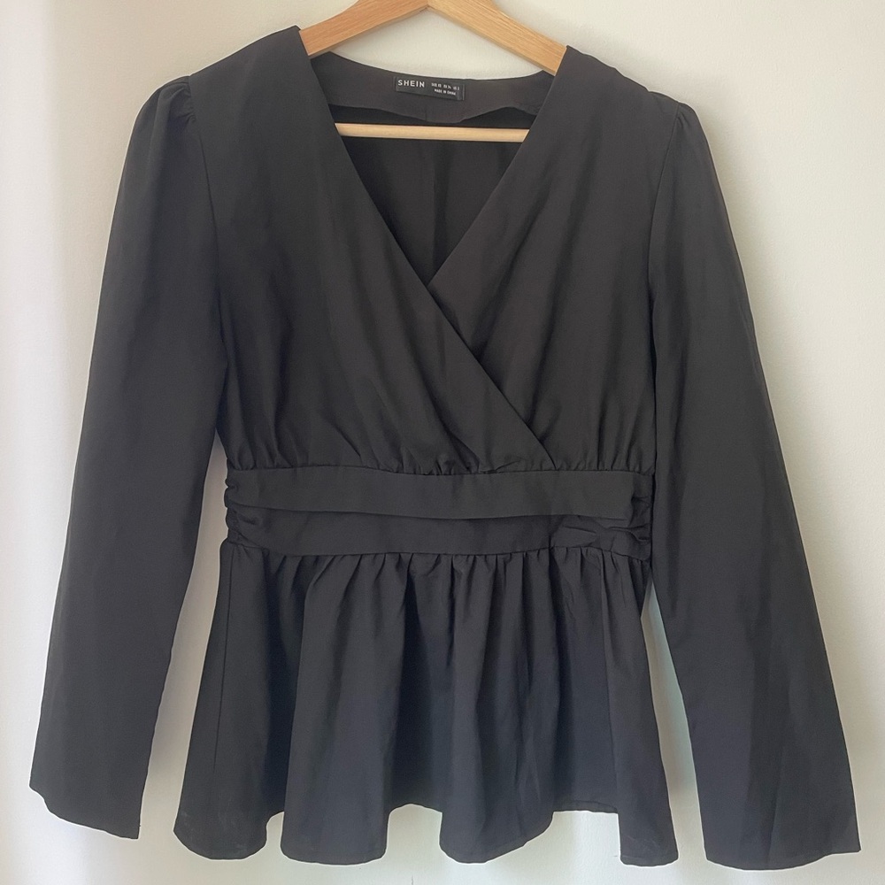 SHEIN black blouse